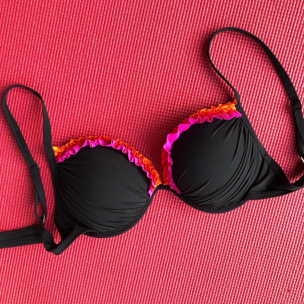 Bleu | Rod Beattie Ruffle push up bikini top